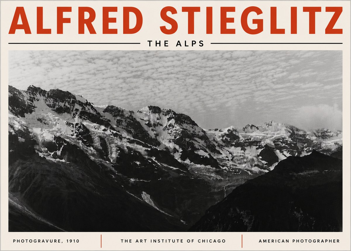 Alfred Stieglitz The Alps No6 - Affiche