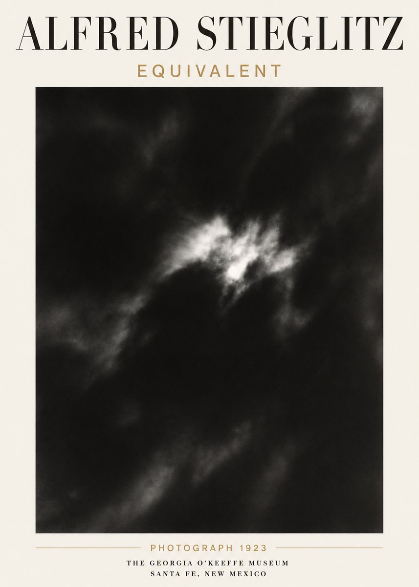 Alfred Stieglitz Equivalent IV No6 - Affiche