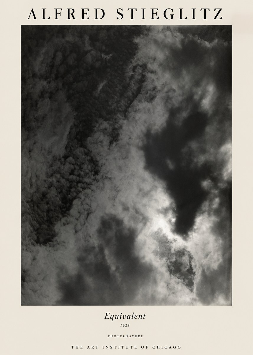 Alfred Stieglitz Equivalent V No1 - Affiche