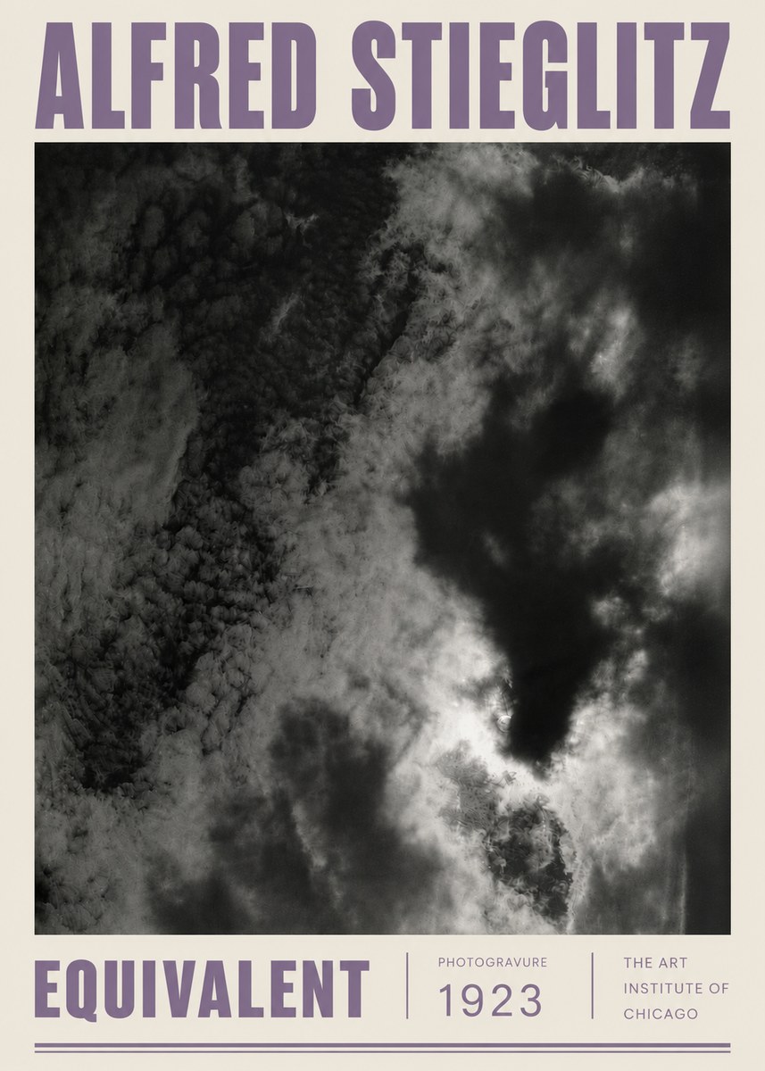 Alfred Stieglitz Equivalent V No5 - Affiche