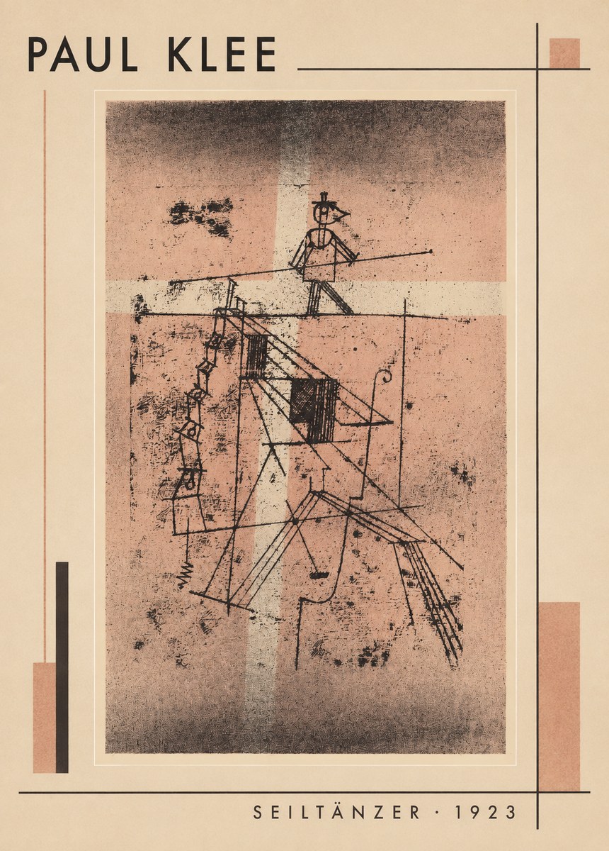 Paul Klee Seiltänzer III No1 - Affiche