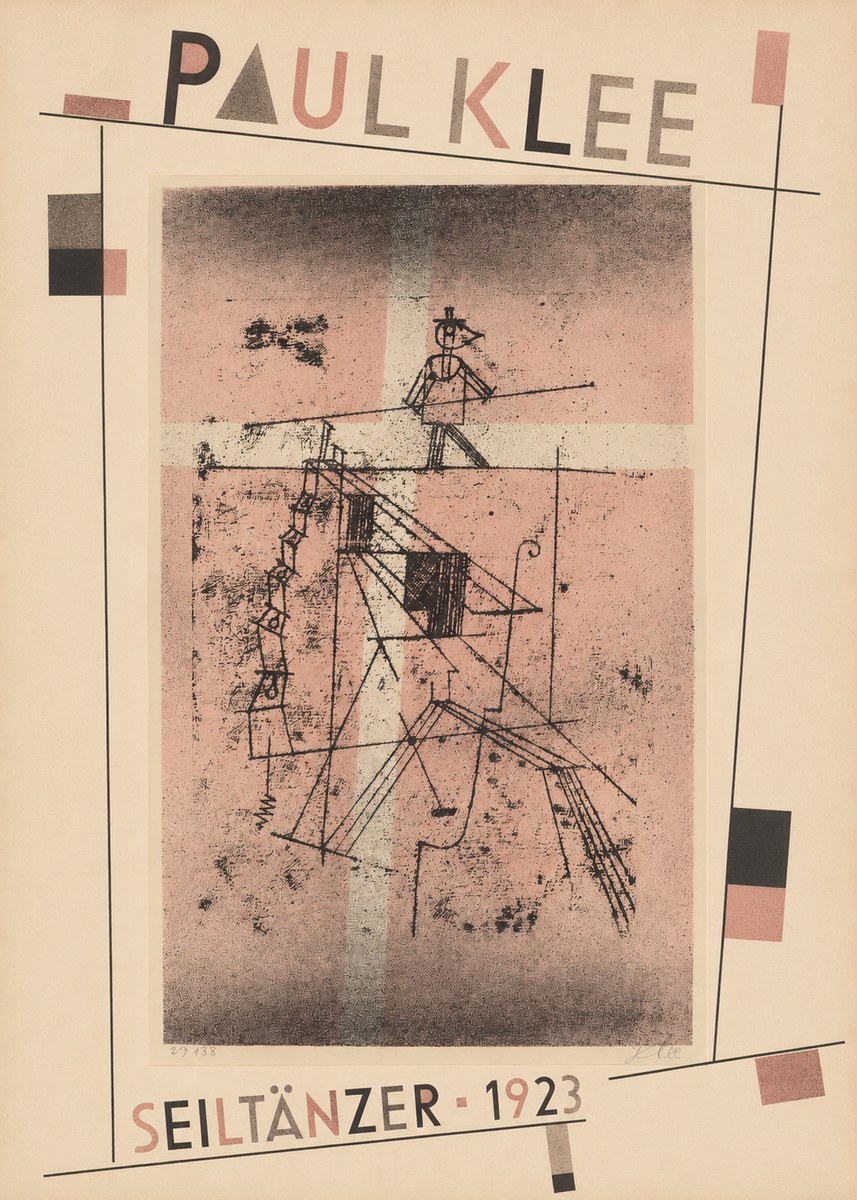Paul Klee Seiltänzer III No5 - Affiche