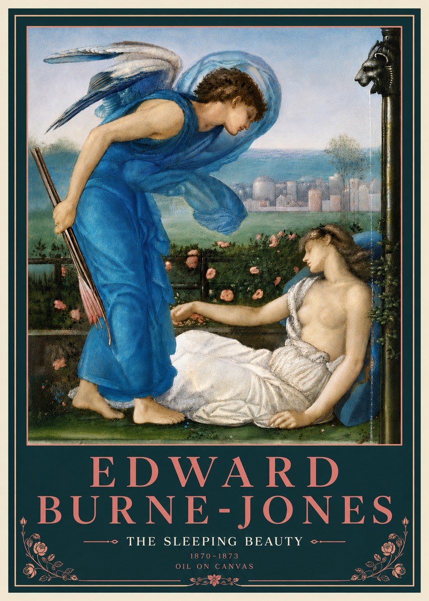 Edward Burne-Jones The Sleeping Beauty No5 - Affiche