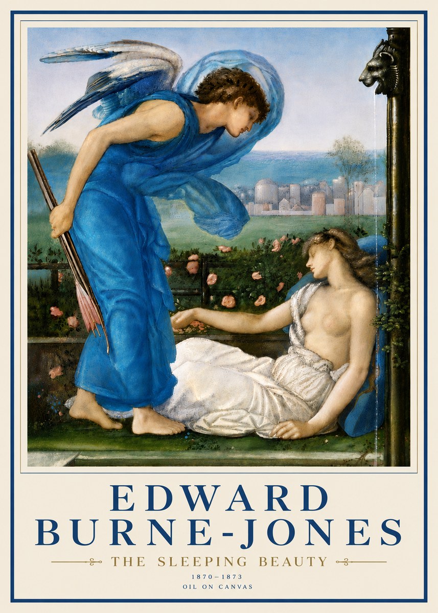 Edward Burne-Jones The Sleeping Beauty No6 - Affiche