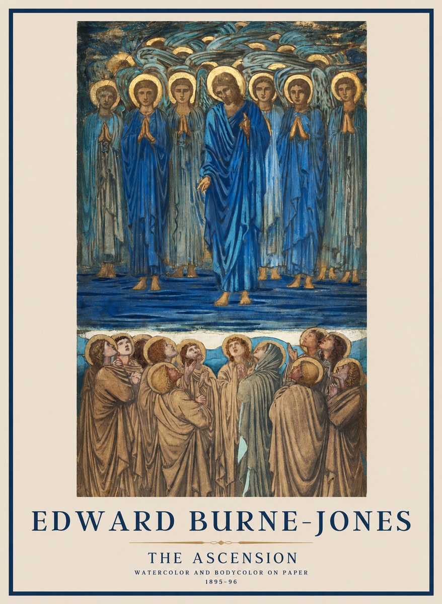 Edward Burne-Jones The Ascension No1 - Affiche