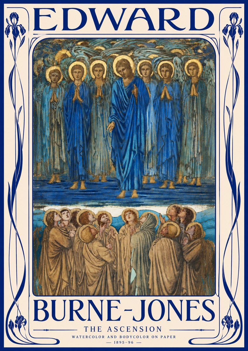 Edward Burne-Jones The Ascension No3 - Affiche