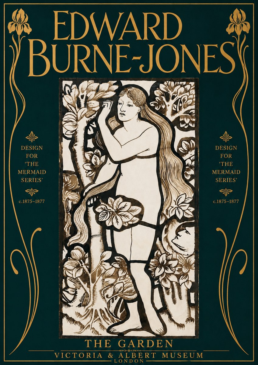 Edward Burne-Jones The Garden No4 - Affiche