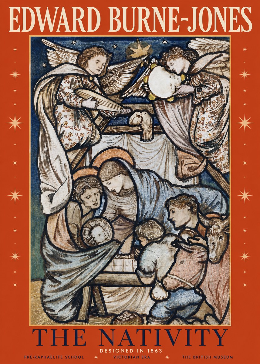 Edward Burne-Jones The Nativity No2 - Affiche
