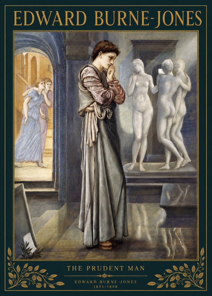 Edward Burne-Jones The Prudent Man No3 - Affiche