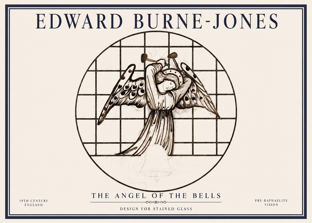 Edward Burne-Jones The Angel of the Bells No1 - Affiche