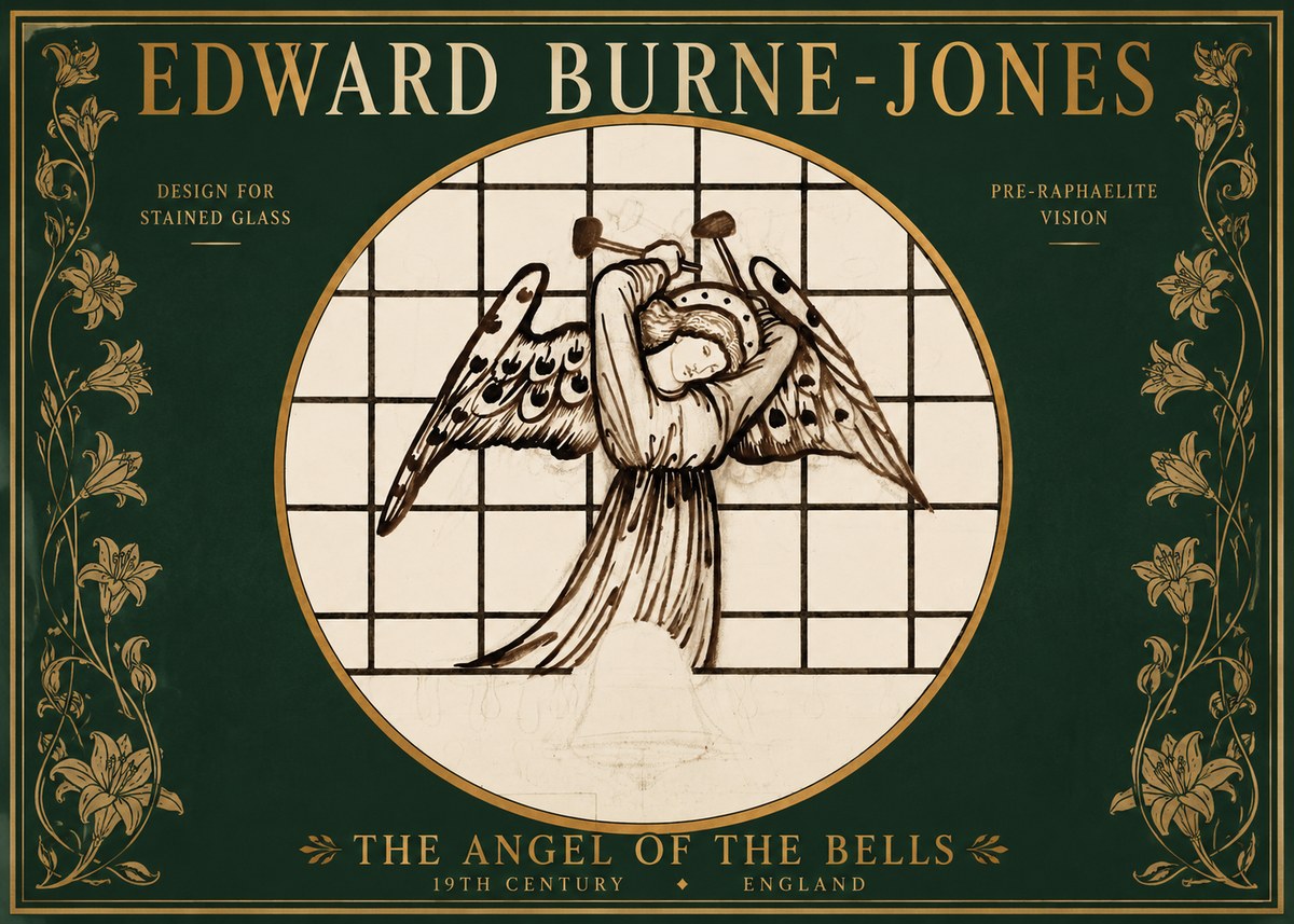 Edward Burne-Jones The Angel of the Bells No2 - Affiche