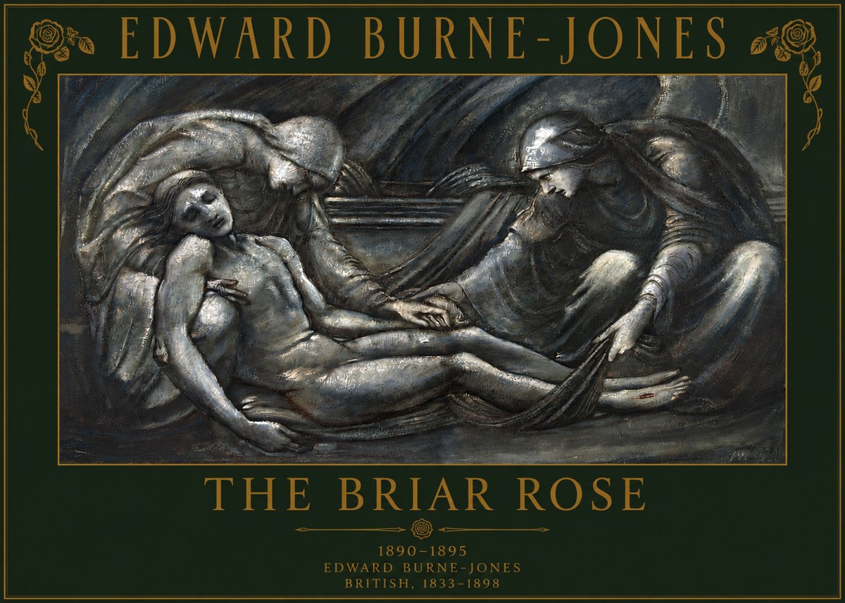 Edward Burne-Jones The Briar Rose No4 - Affiche
