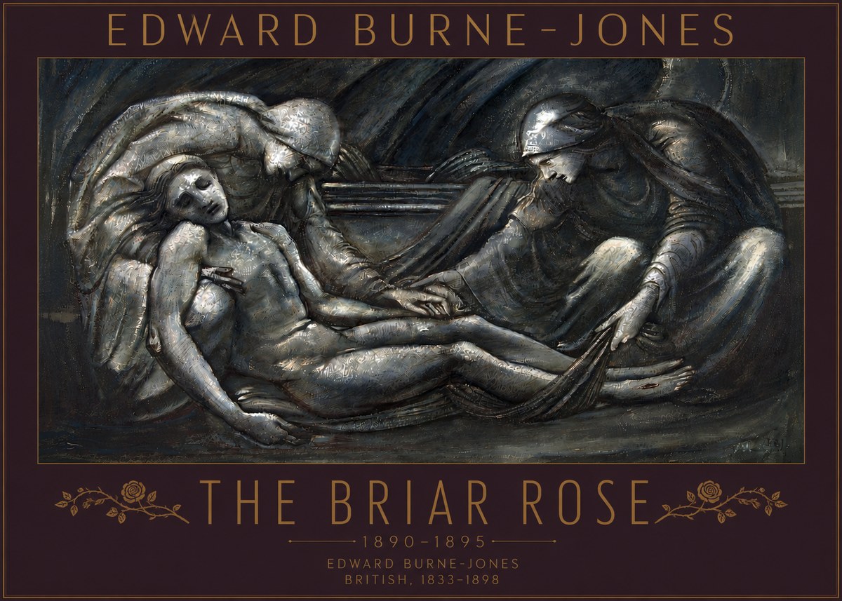 Edward Burne-Jones The Briar Rose No5 - Affiche
