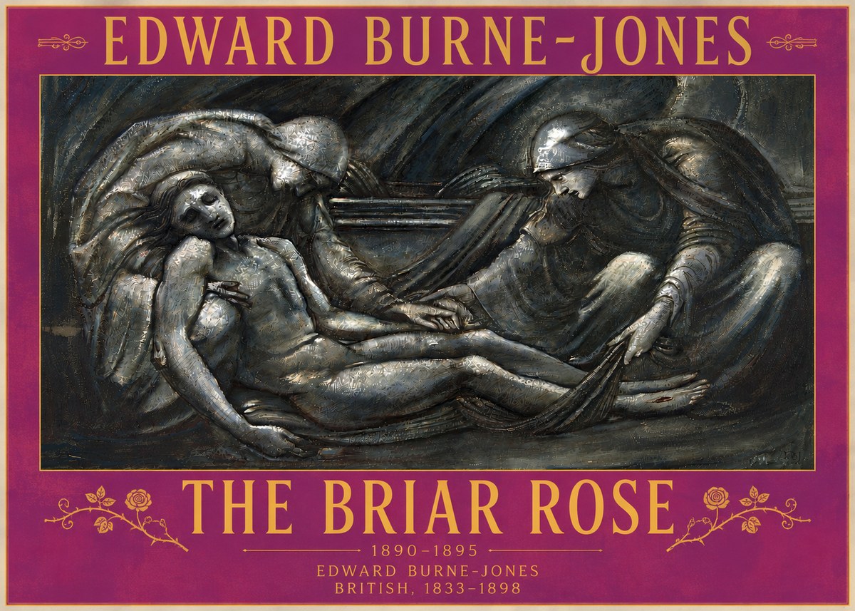 Edward Burne-Jones The Briar Rose No6 - Affiche