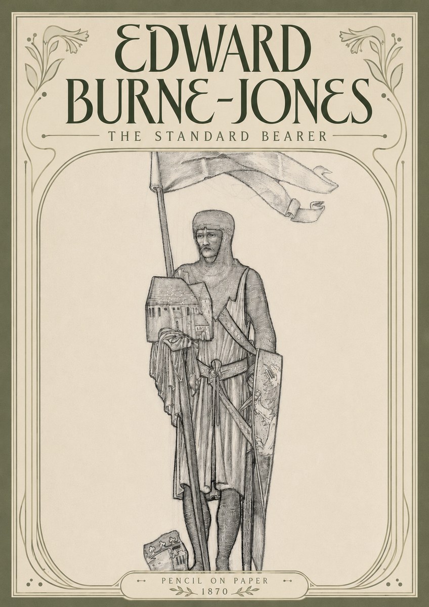 Edward Burne-Jones The Standard Bearer No4 - Affiche