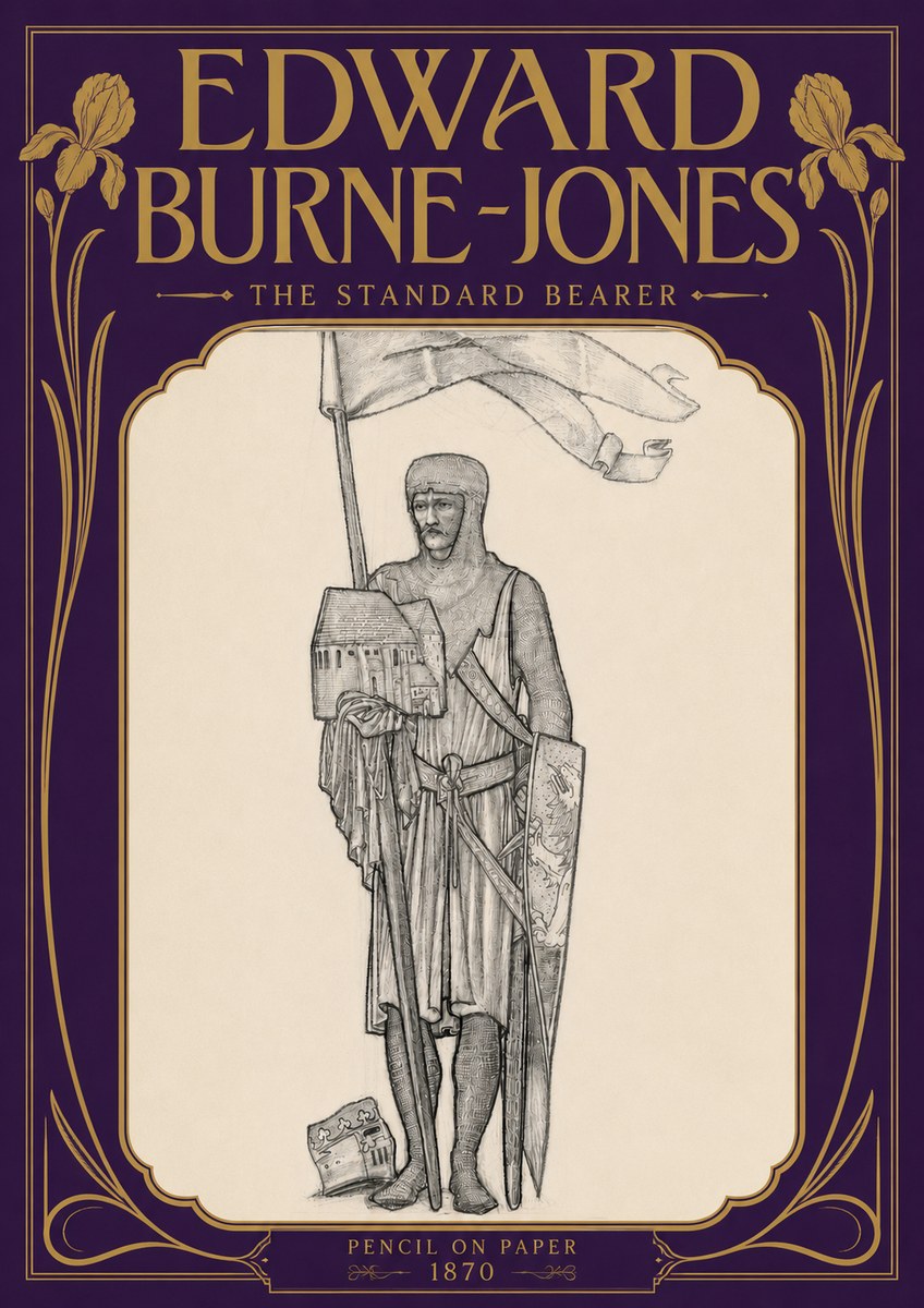 Edward Burne-Jones The Standard Bearer No5 - Affiche
