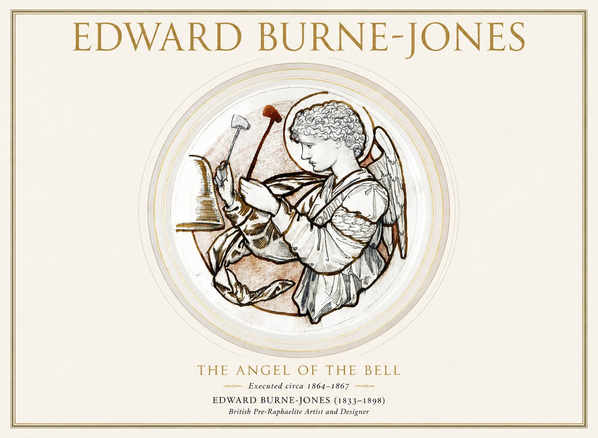Edward Burne-Jones The Angel of the Bell No1 - Affiche