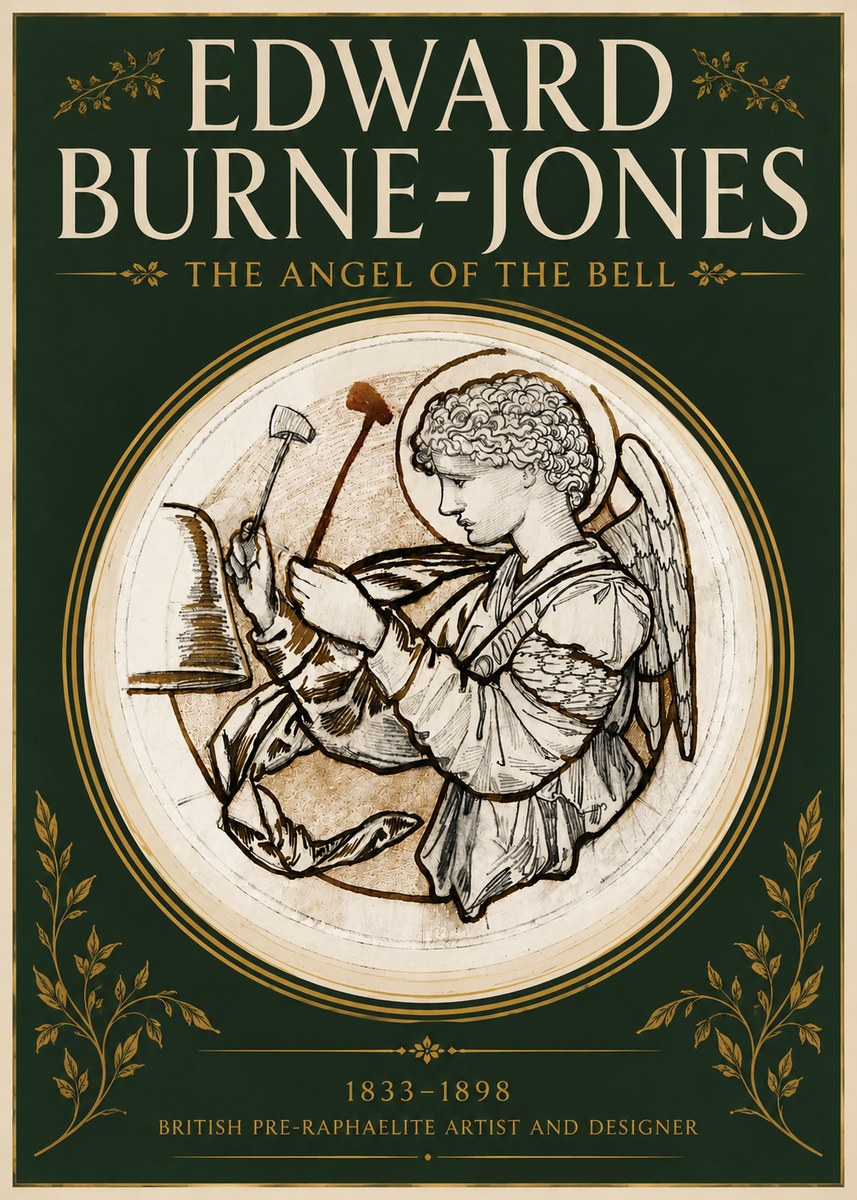 Edward Burne-Jones The Angel of the Bell No4 - Affiche