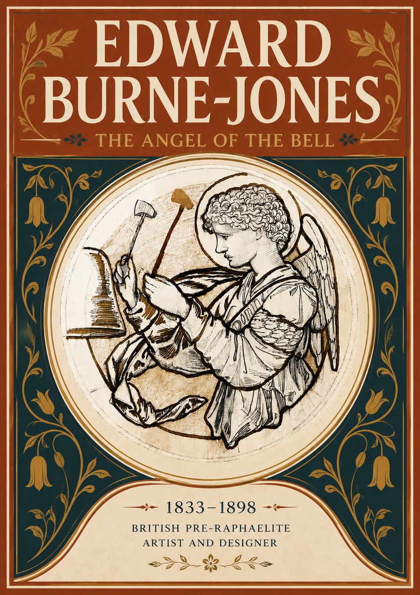 Edward Burne-Jones The Angel of the Bell No5 - Affiche