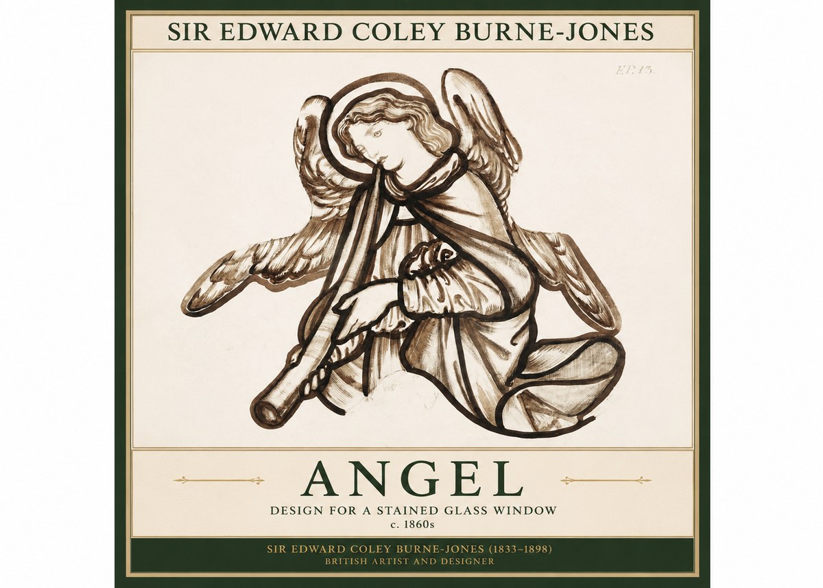 Edward Burne-Jones Angel No1 - Affiche