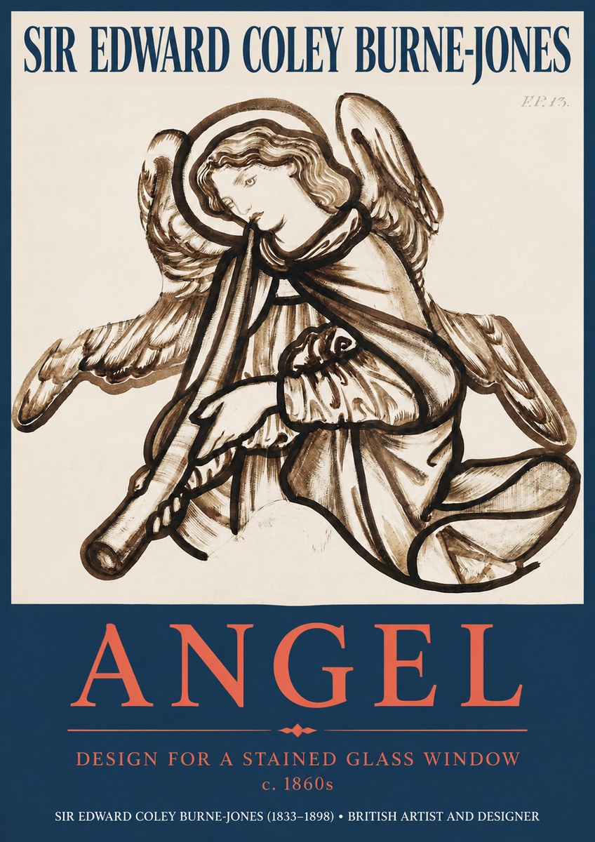 Edward Burne-Jones Angel No2 - Affiche