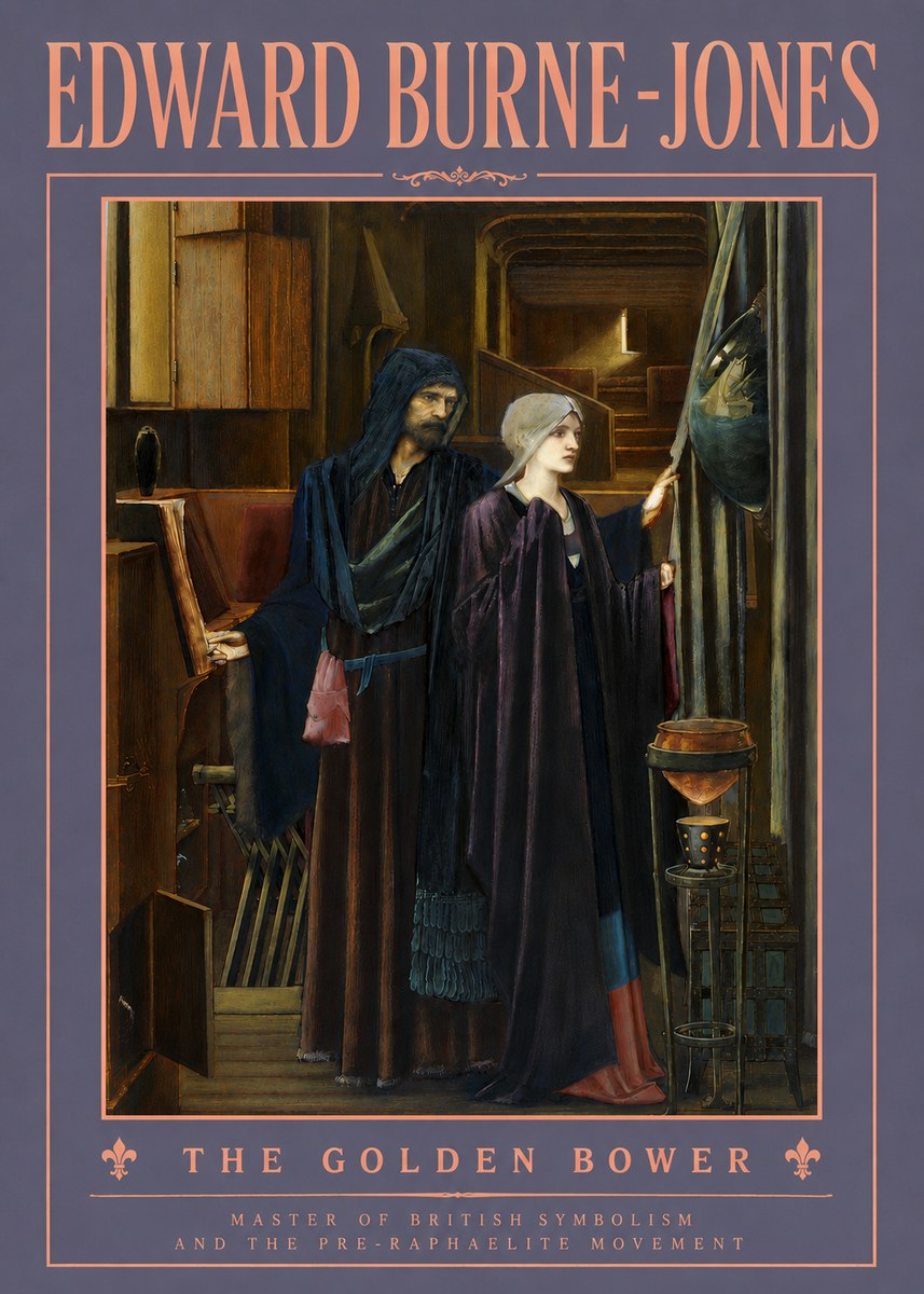 Edward Burne-Jones The Golden Bower No4 - Affiche