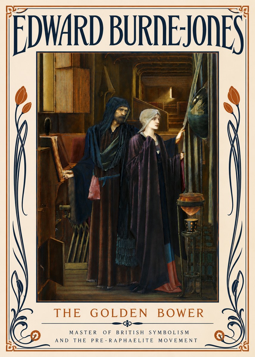Edward Burne-Jones The Golden Bower No5 - Affiche