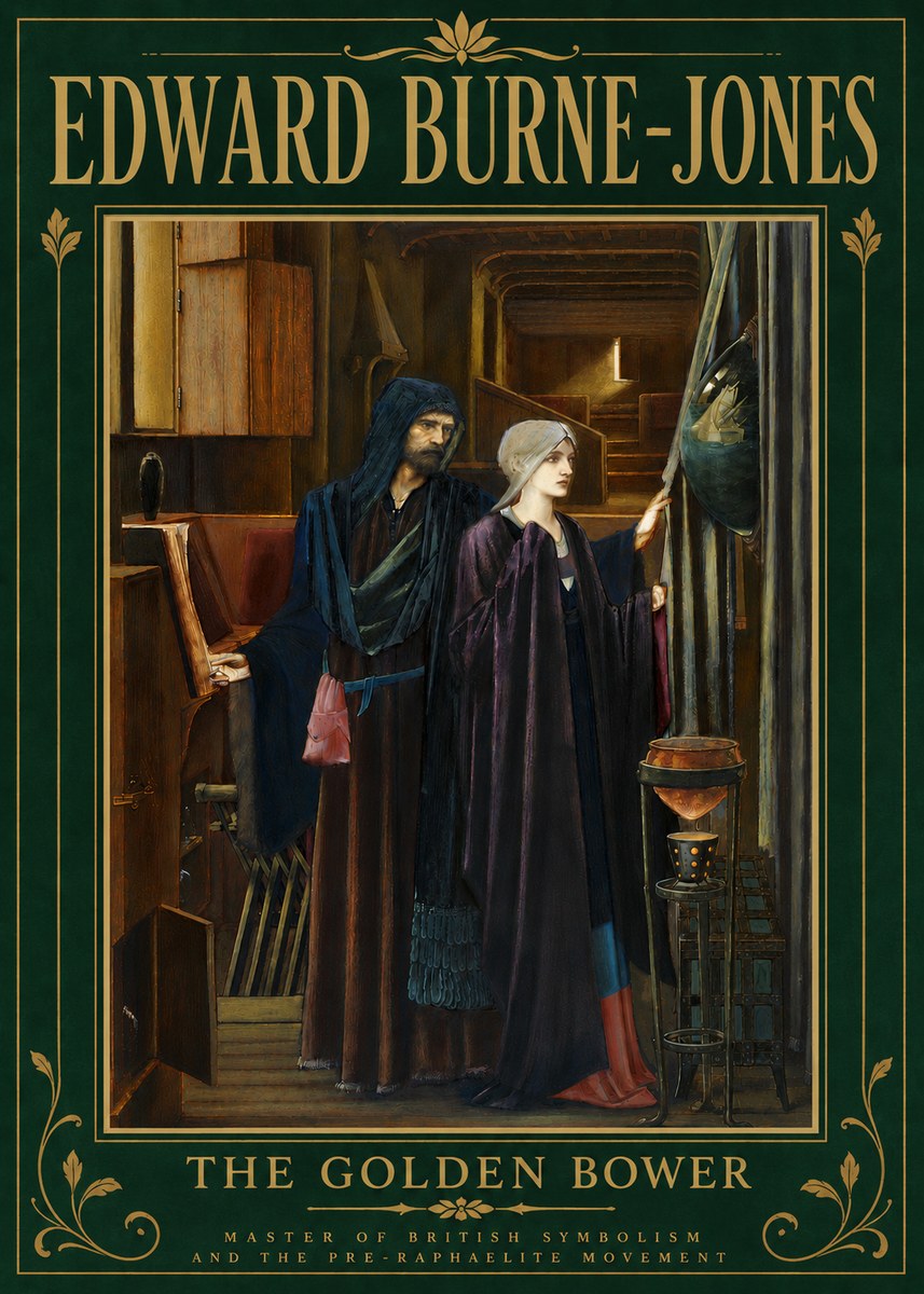 Edward Burne-Jones The Golden Bower No6 - Affiche