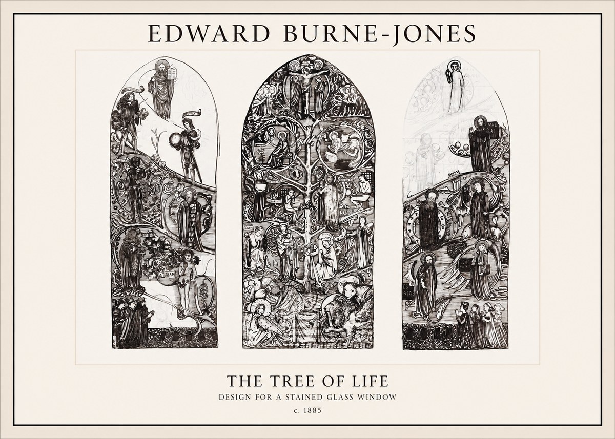 Edward Burne-Jones The Tree of Life No1 - Affiche