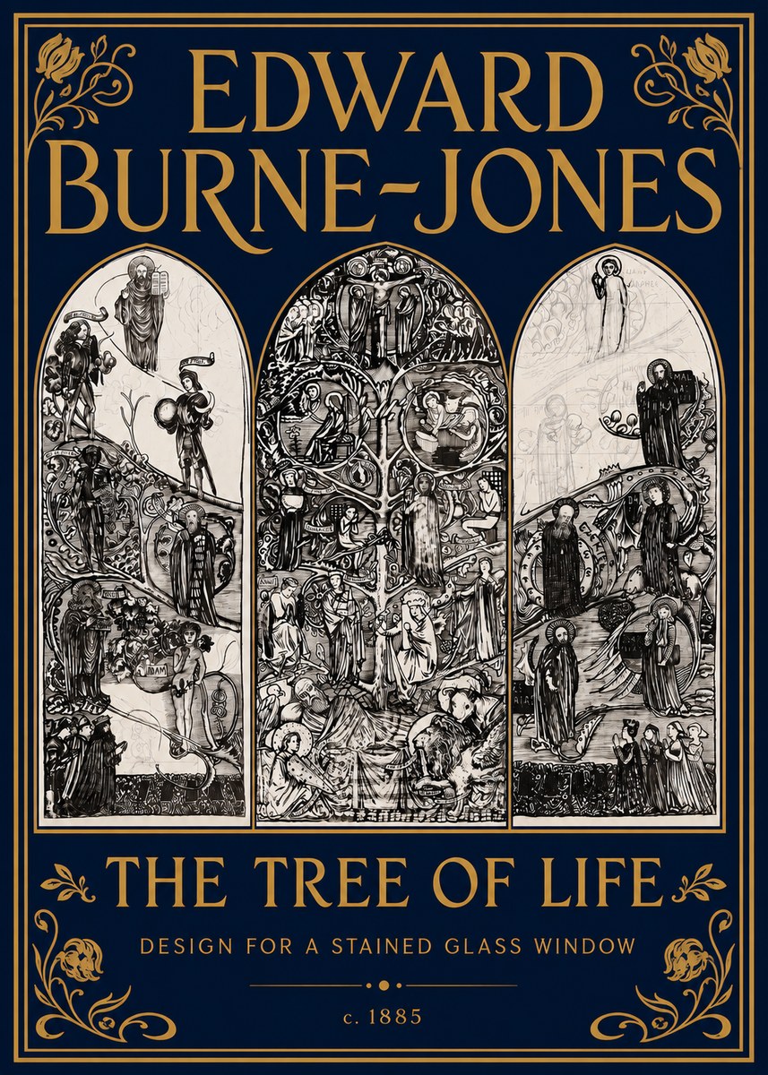 Edward Burne-Jones The Tree of Life No5 - Affiche