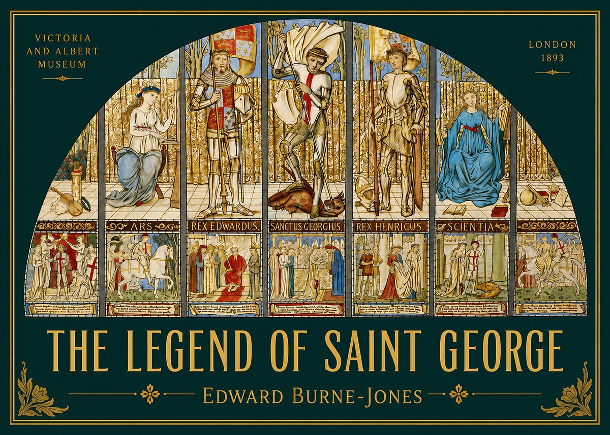 Edward Burne-Jones The Legend of Saint George No2 - Affiche
