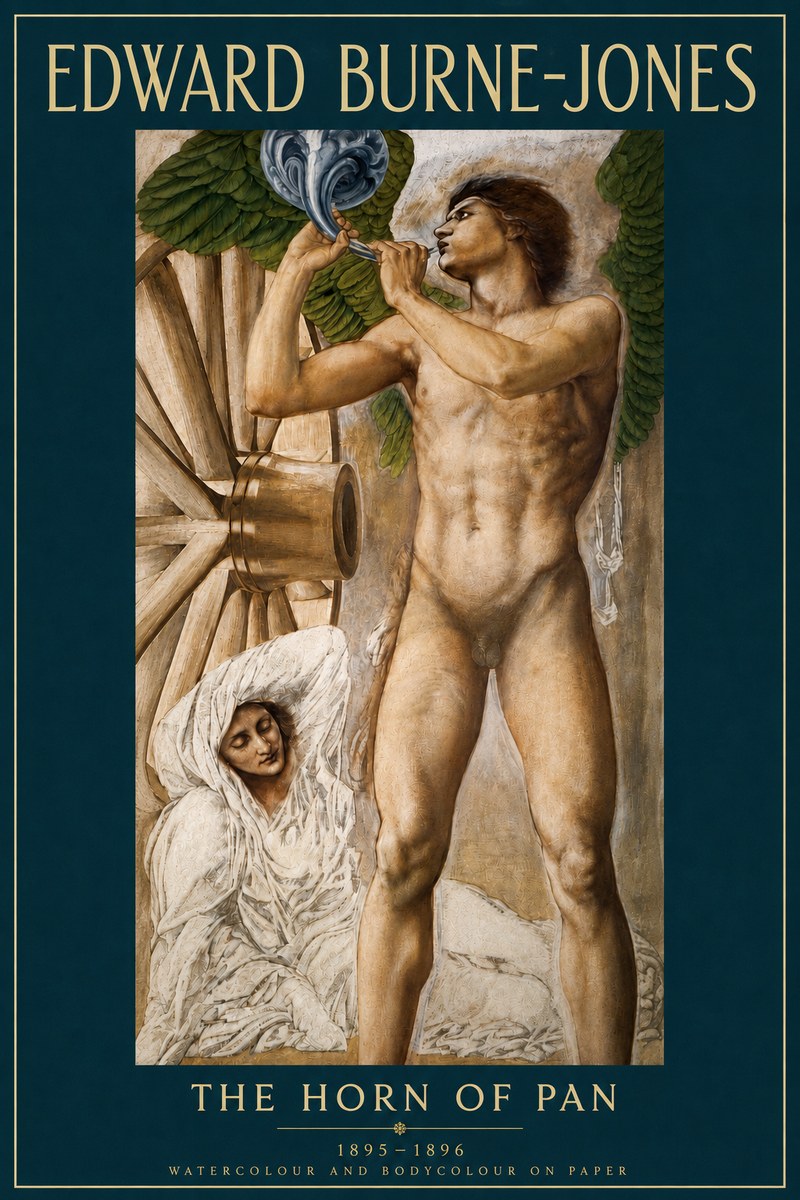 Edward Burne-Jones The Hour of the Soul No4 - Affiche