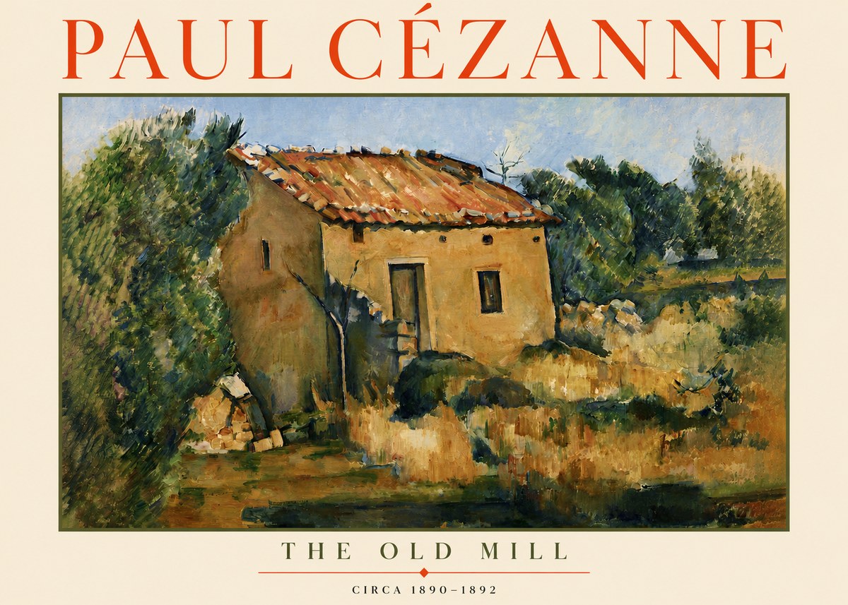 Paul Cézanne The Old Mill No3 - Affiche