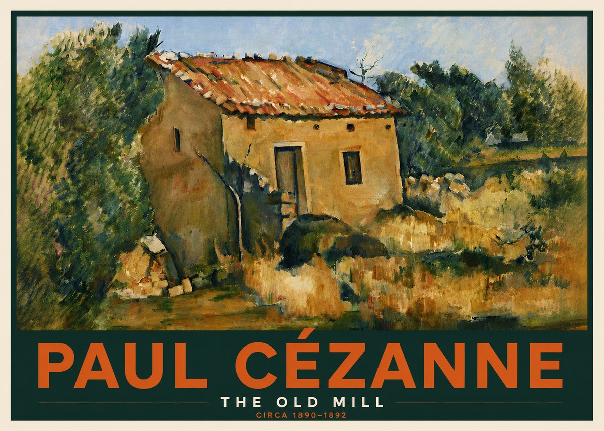 Paul Cézanne The Old Mill No6 - Affiche