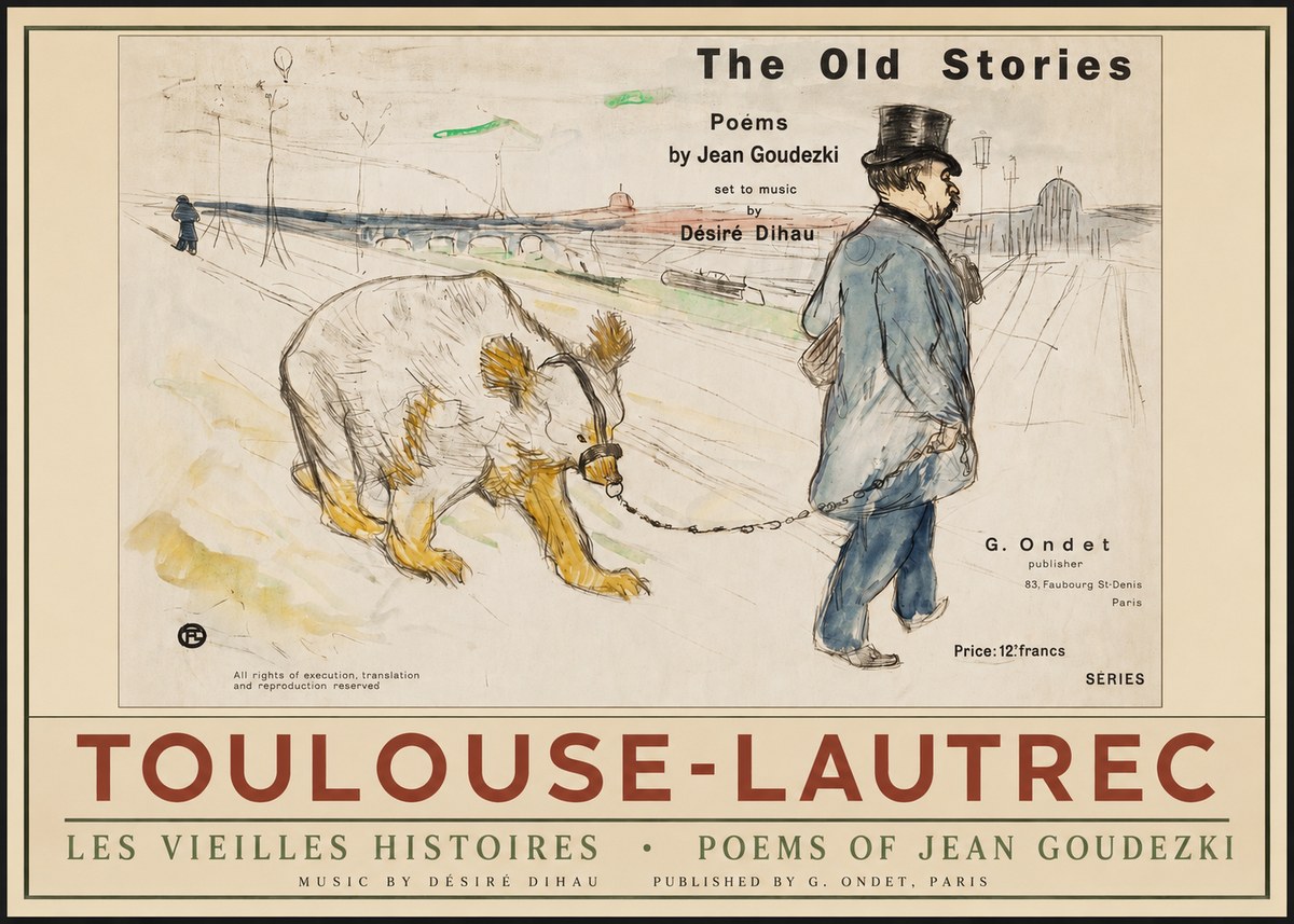 Toulouse-Lautrec Les Vieilles Histoires II No2 - Affiche