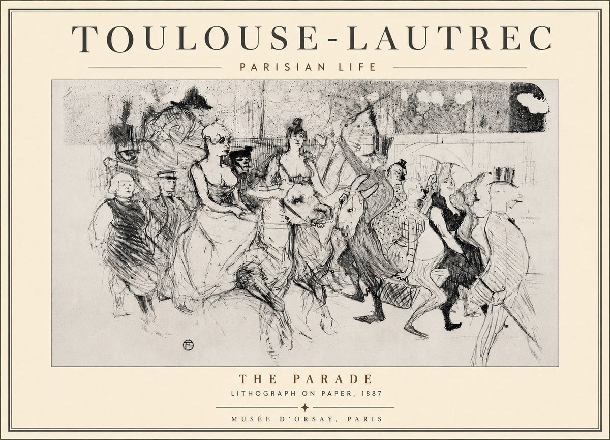 Toulouse-Lautrec The Parade No6 - Affiche