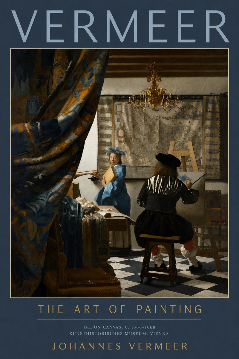 Vermeer The Art of Painting No2 - Affiche