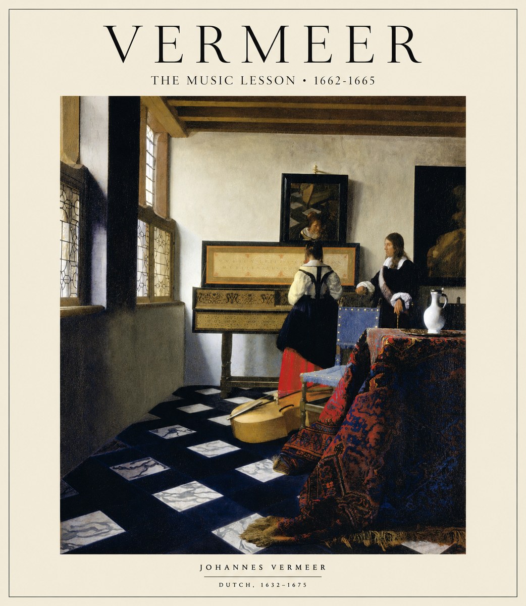 Vermeer The Music Lesson No1 - Affiche