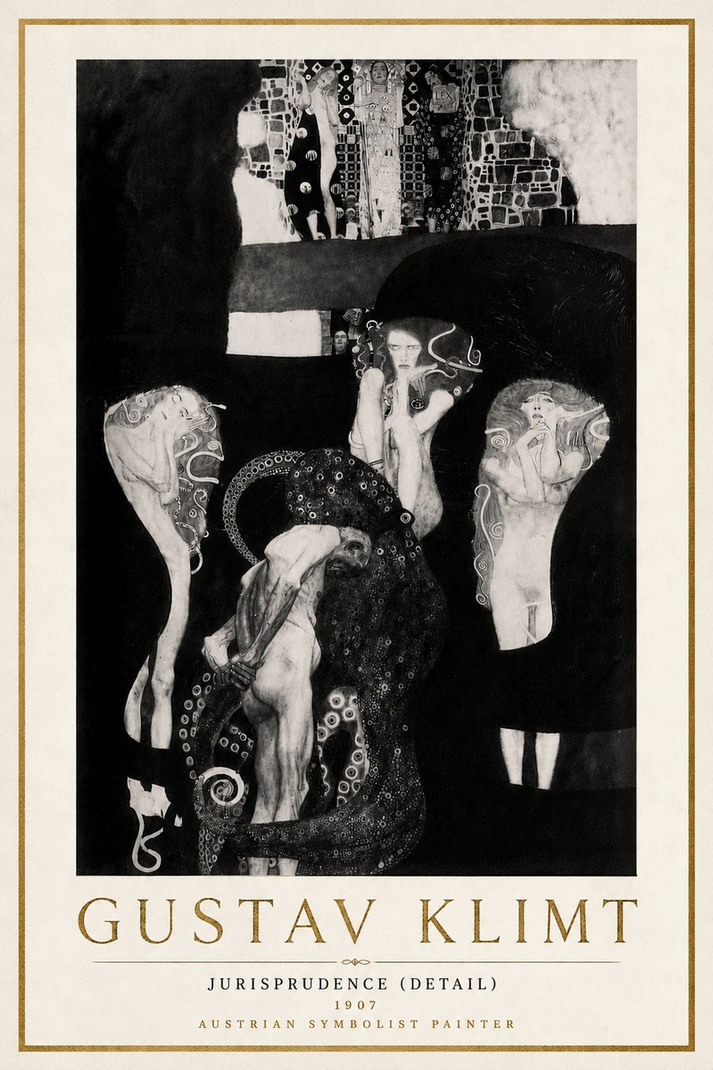 Klimt Jurisprudence (Detail) No6 - Affiche
