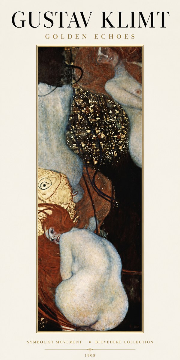Klimt Golden Echoes No1 - Affiche
