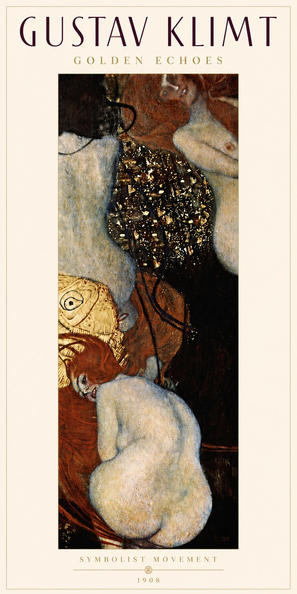 Klimt Golden Echoes No4 - Affiche