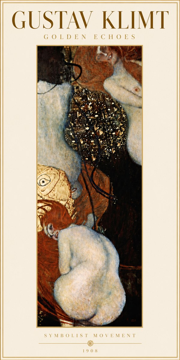 Klimt Golden Echoes No6 - Affiche