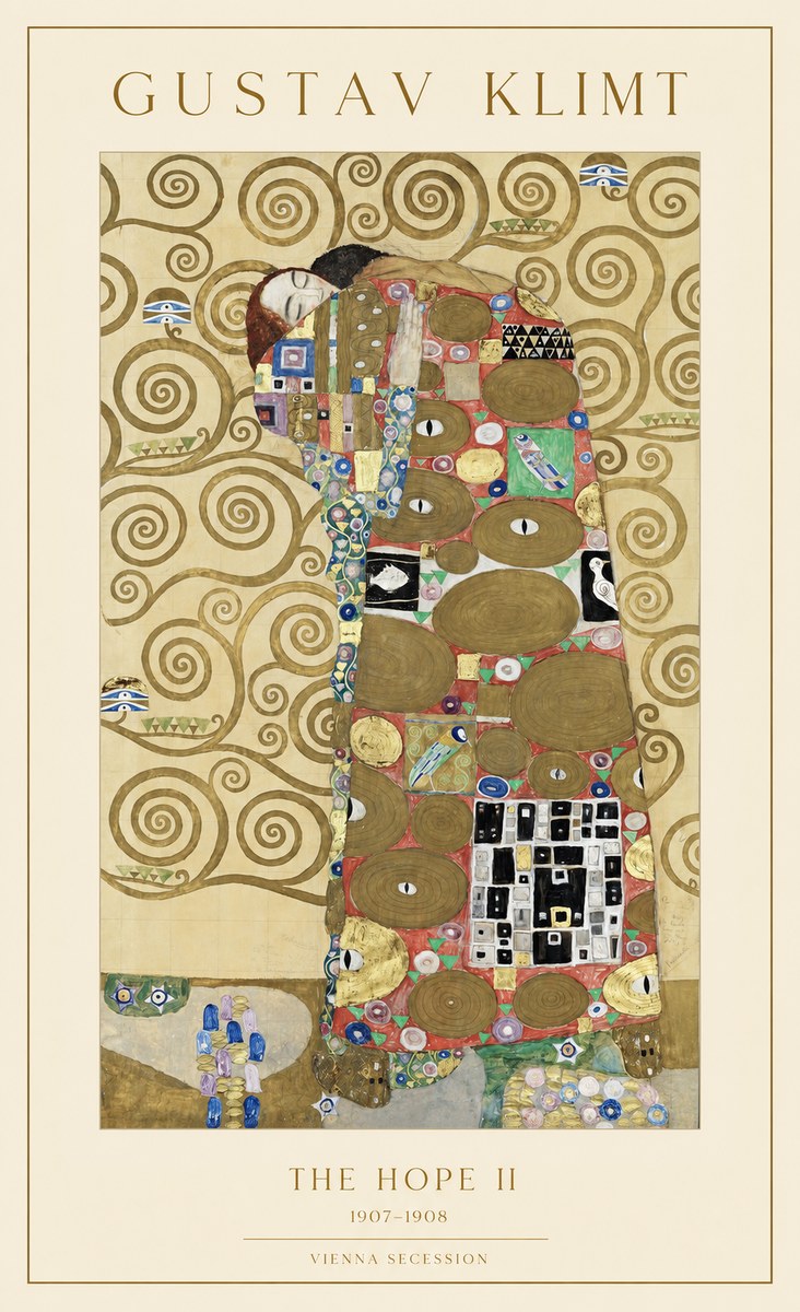 Klimt The Hope Ii No1 - Affiche