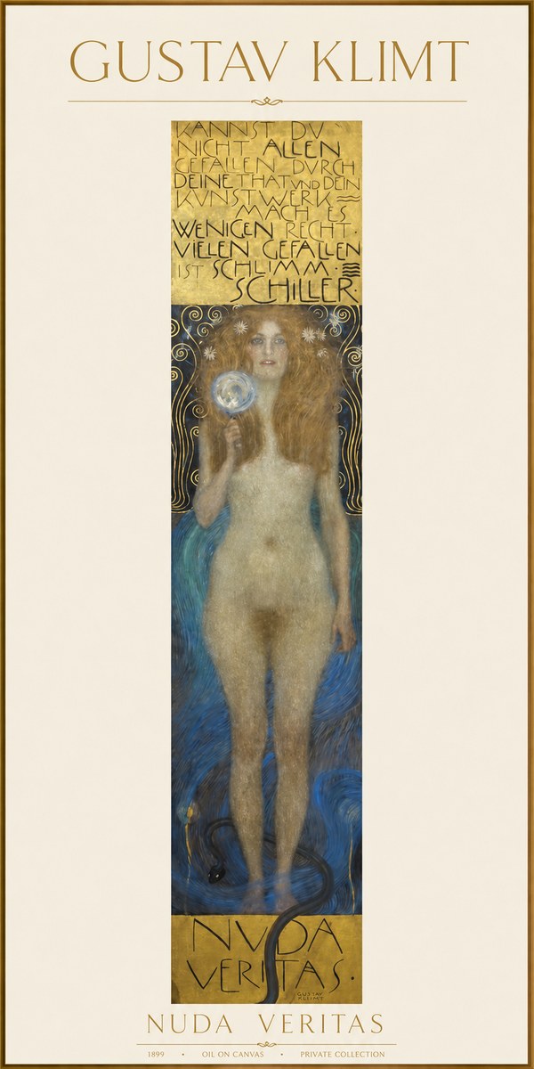 Klimt Nuda Veritas No1 - Affiche