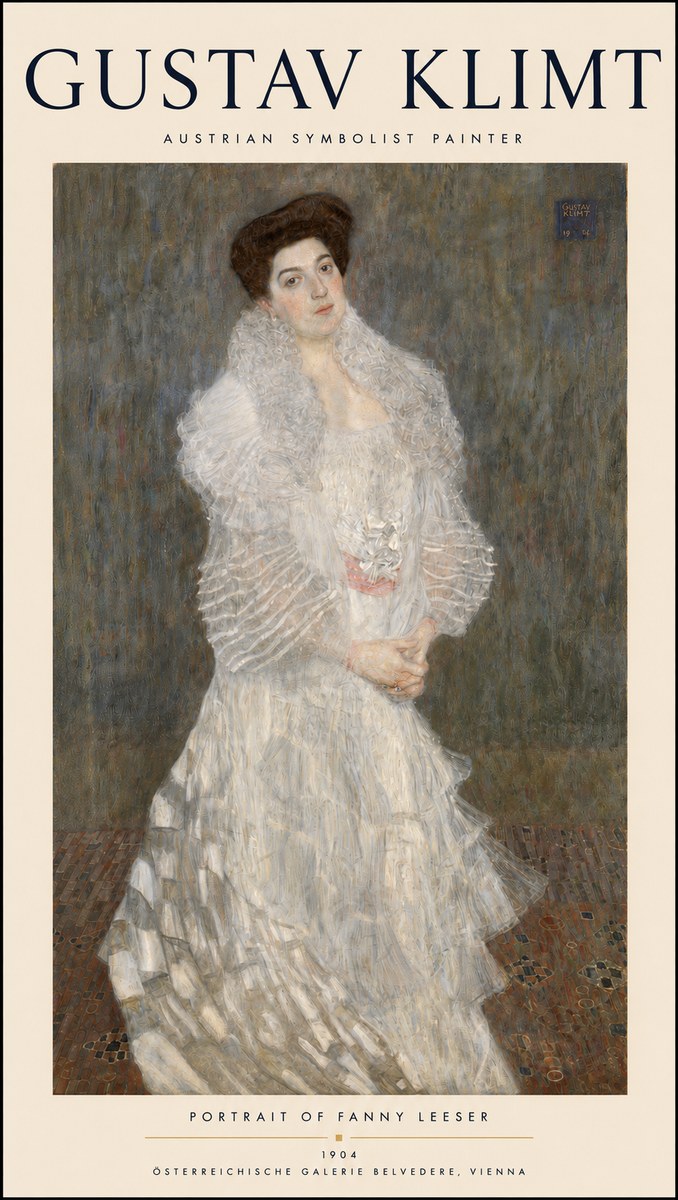 Klimt Portrait of Fanny Leeser No3 - Affiche