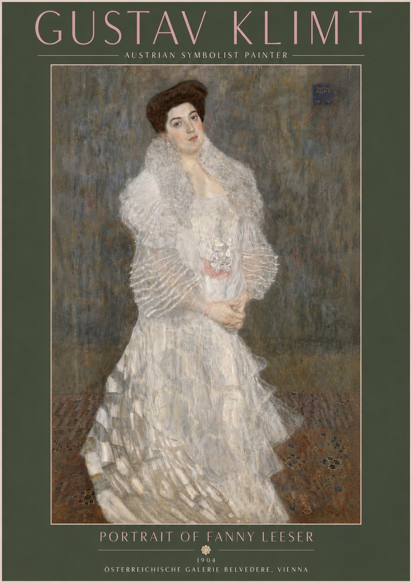 Klimt Portrait of Fanny Leeser No5 - Affiche