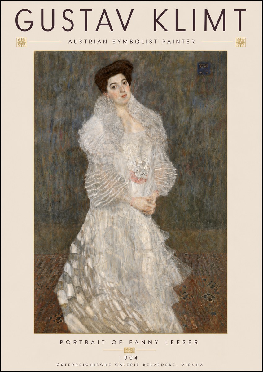 Klimt Portrait of Fanny Leeser No6 - Affiche