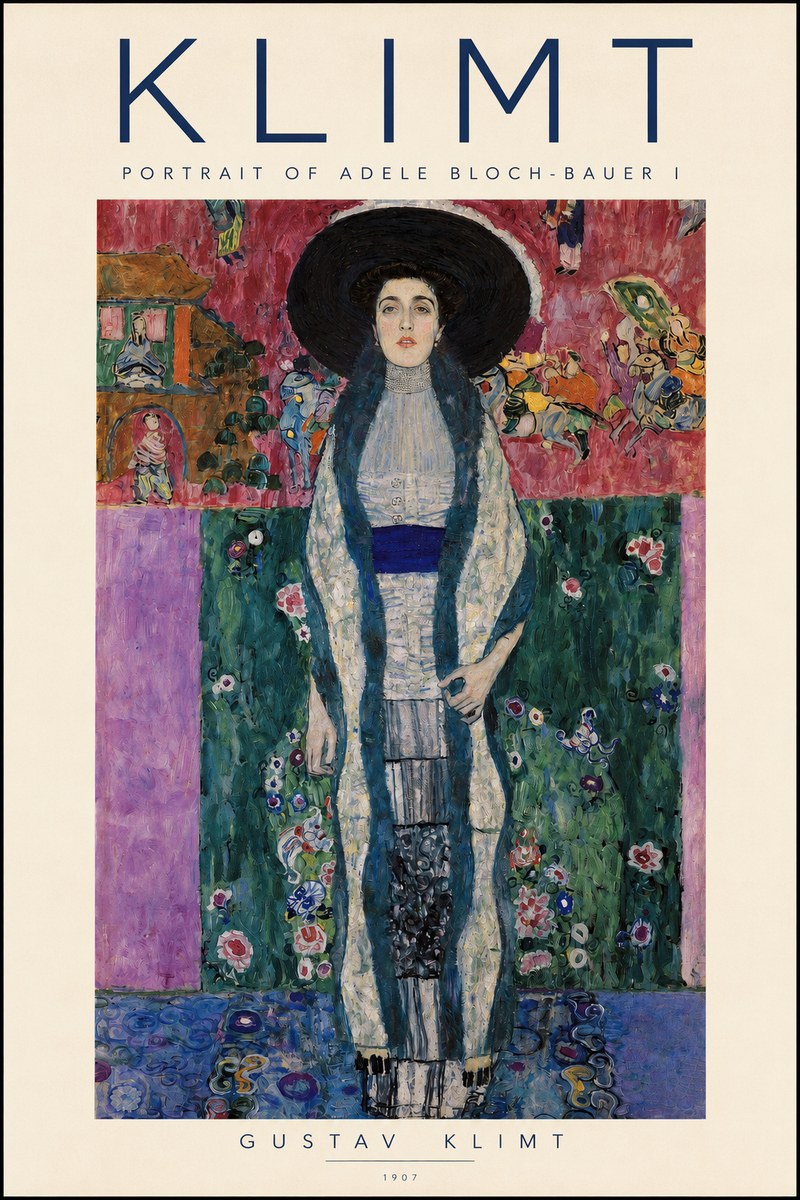 Klimt Portrait of Adele Bloch-bauer I No2 - Affiche