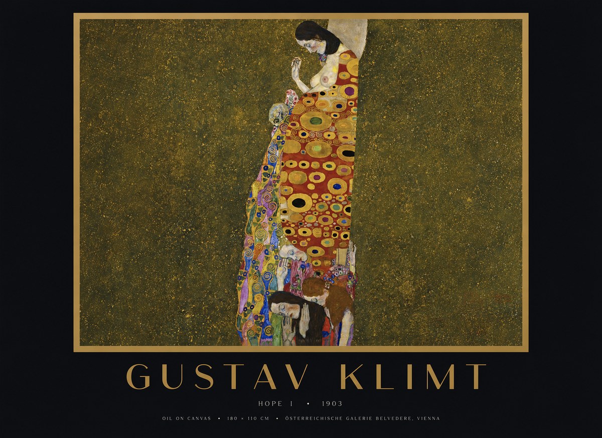Klimt Hope I No2 - Affiche