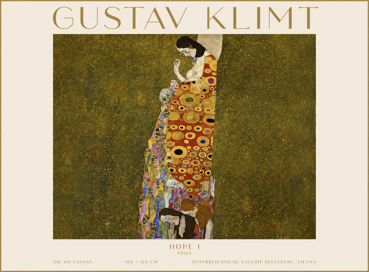 Klimt Hope I No3 - Affiche